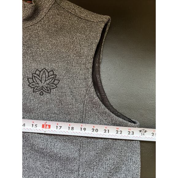 OGIO Full Zip Grit Fleece Vest XL Diesel Heather Gray OG730 Rugged Texture Logo - Picture 8 of 9